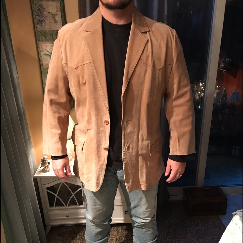 Suede blazer
